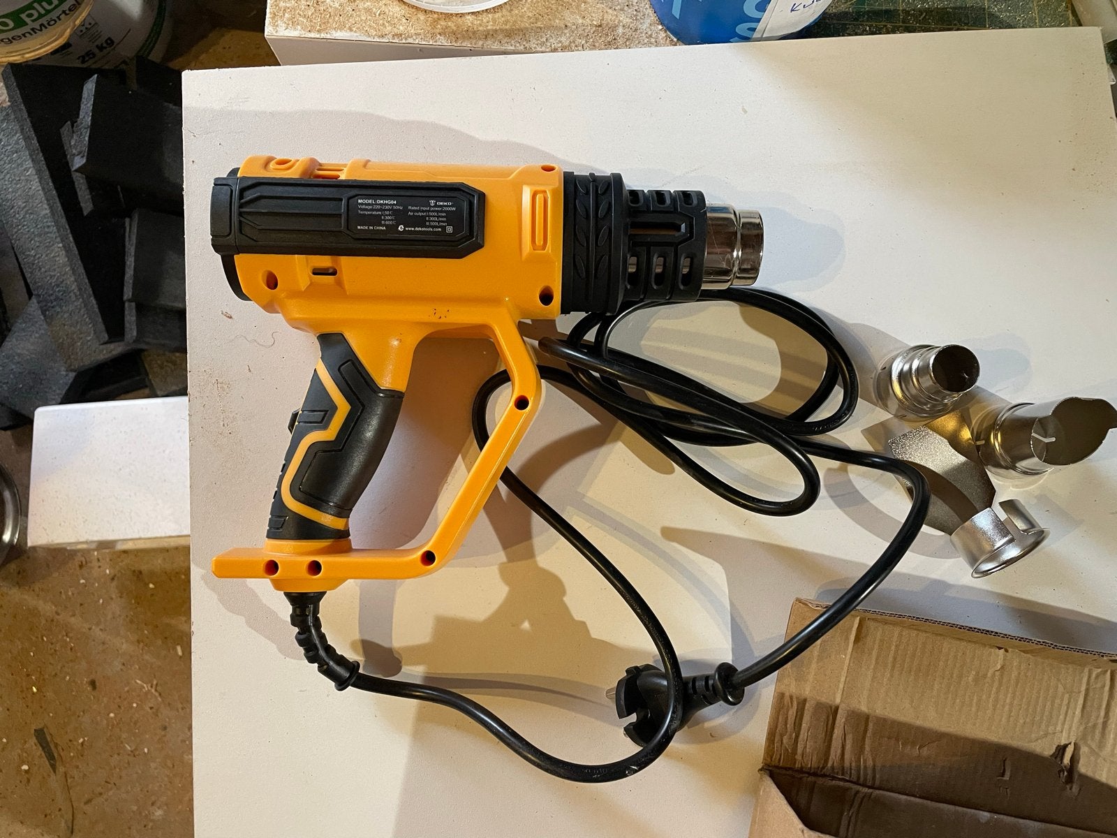 DECO Hittepistool met accessoires, Ophalen of Verzenden, Zo goed als nieuw