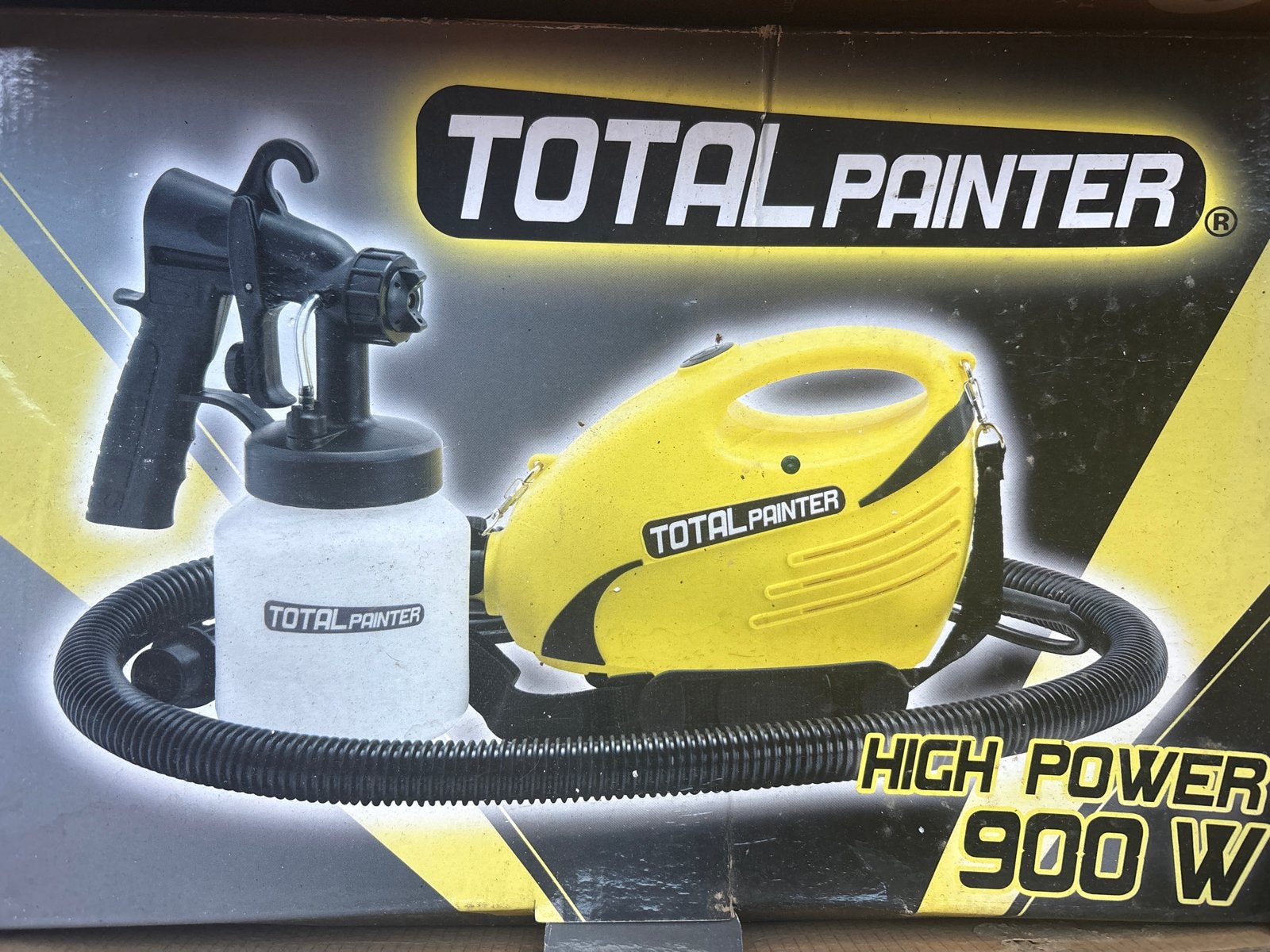 Total Painter verfspuit met 3 extra verf containers, Ophalen of Verzenden, Nieuw, Verfspuit of Verfpomp