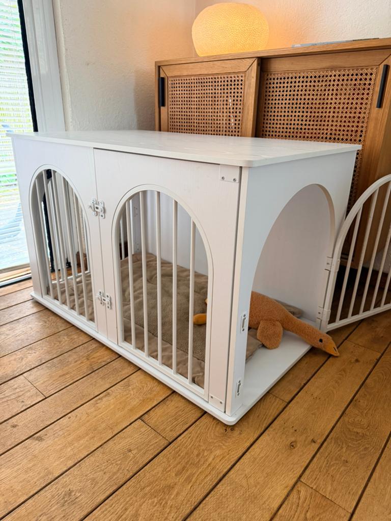 Supermooie houten bench, Dieren en Toebehoren, Hondenbenches, Ophalen