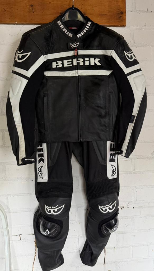 Berik leren pak, Motoren, Kleding | Motorkleding, Ophalen, Tweedehands, Combipak