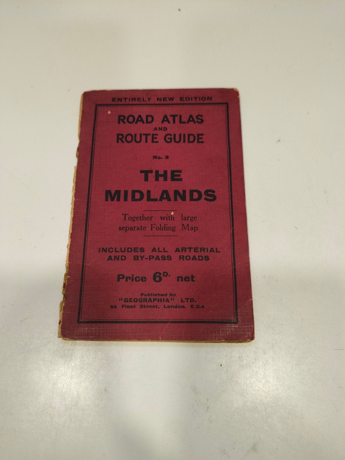 Historische wegenkaart Midlands & Wales (Geographia), Gelezen, Geographia Ltd., Verzenden, Landkaart