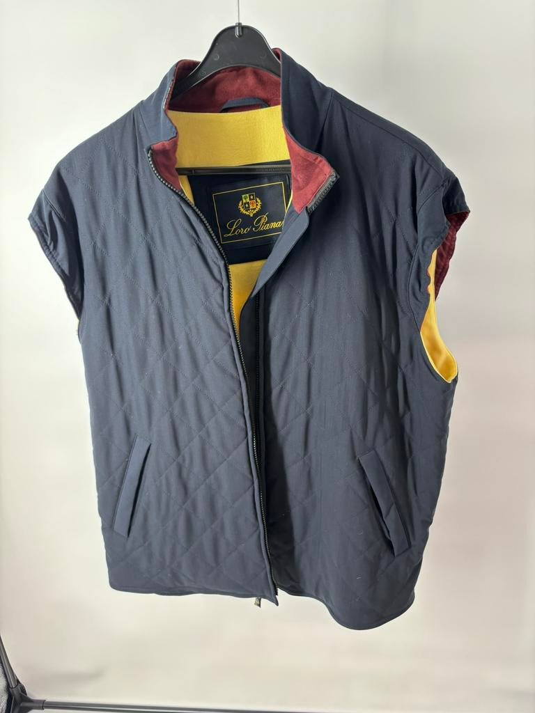 Bodywarmer loro piana, Ophalen of Verzenden, Zo goed als nieuw, Maat 56/58 (XL), Blauw