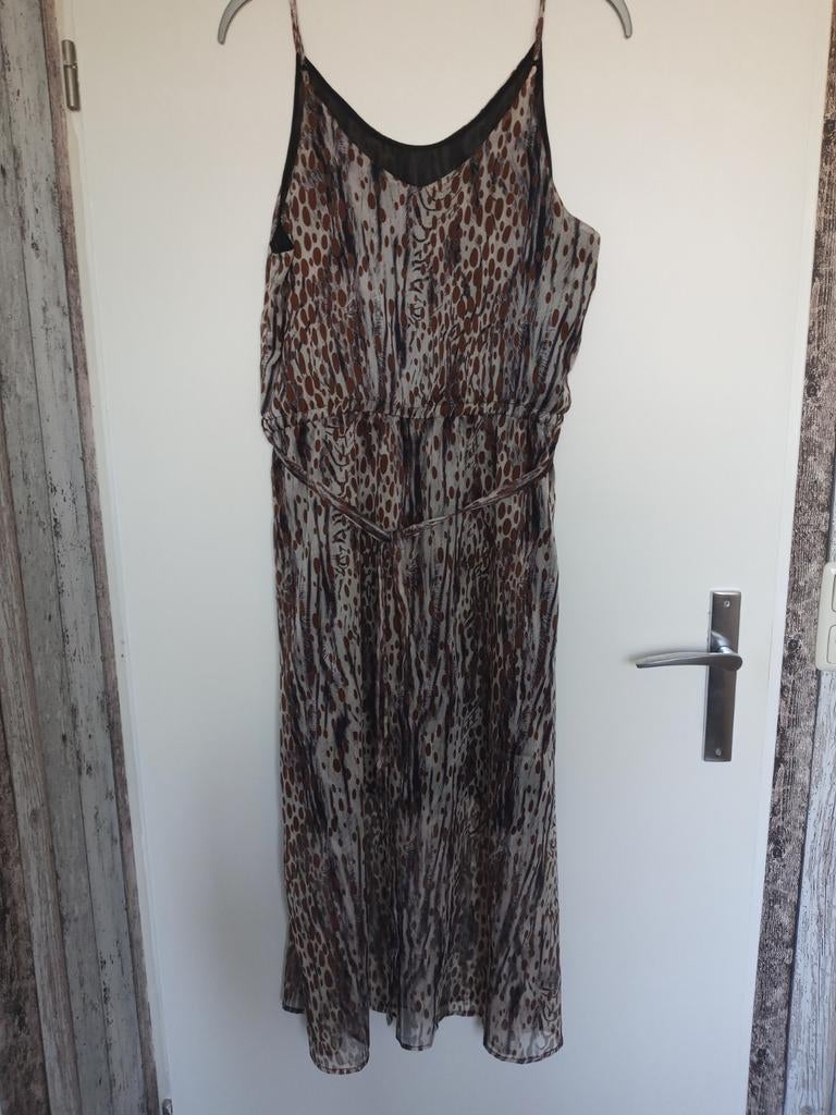 ZGAN mooie lange Ibiza jurk met dierenprint maat 44 Ivy&You, Maat 42/44 (L), Ivy & You, Ophalen of Verzenden, Zo goed als nieuw