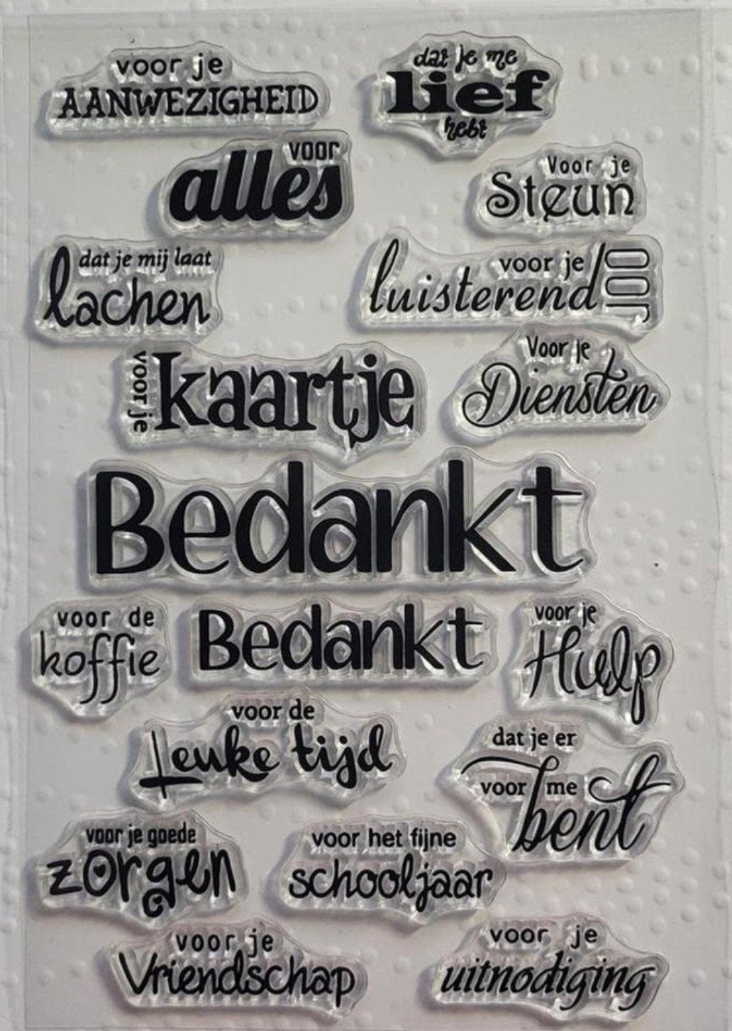 Nieuw  Stempels  Bedankt, Ophalen of Verzenden, Nieuw, Clearstamp