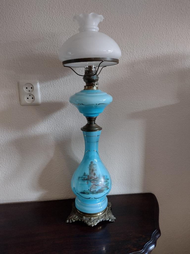 Olielamp Opaline, Ophalen