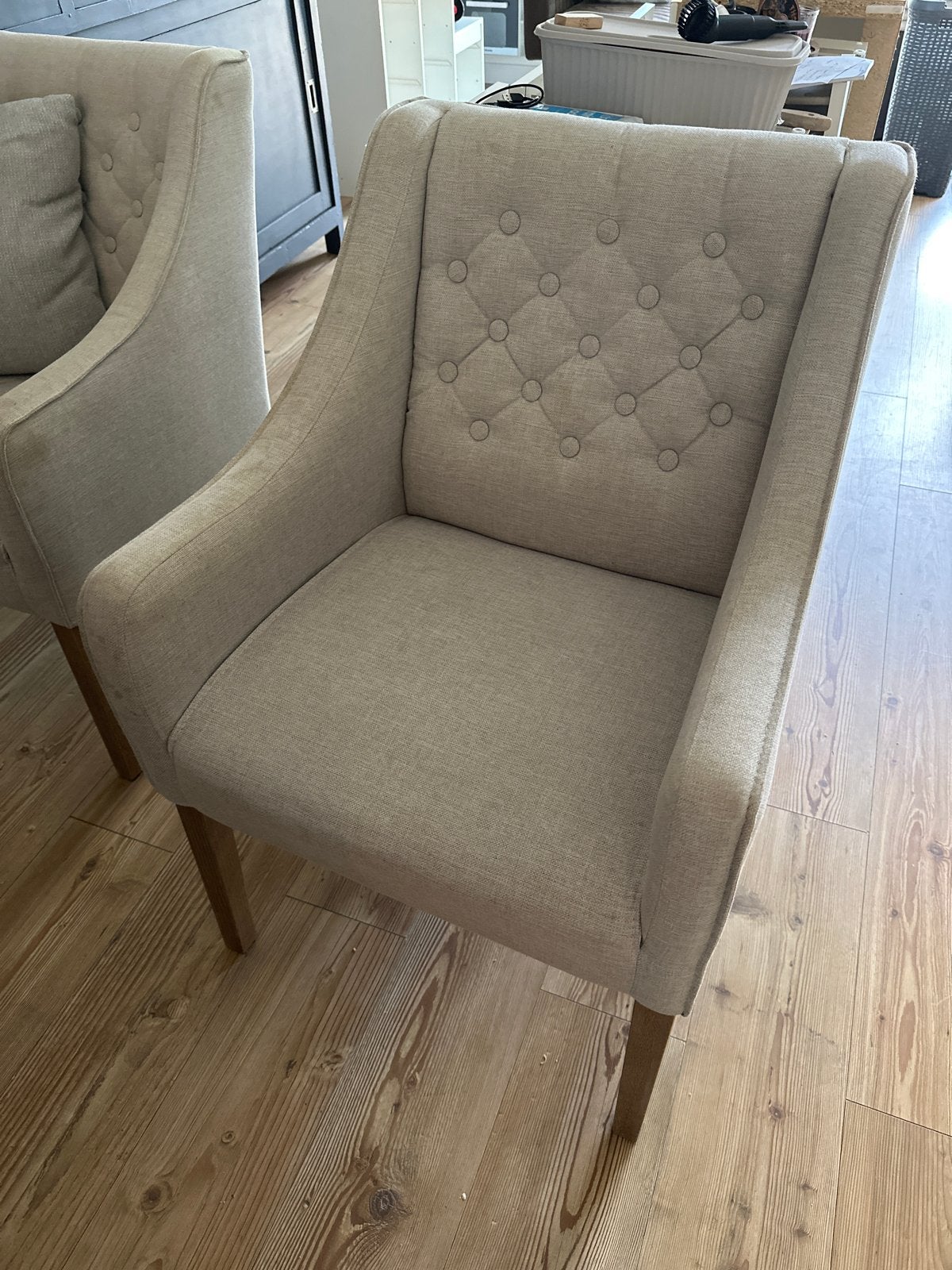 4 landelijke eetkamerstoelen - perfecte staat, reiniging nod, Ophalen, Gebruikt, Overige kleuren, Vier