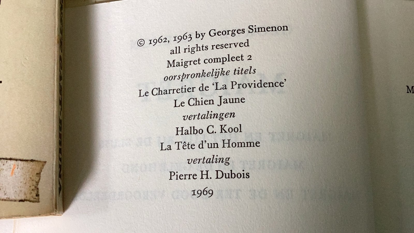 Maigret als Ongewenste Gast & Maigret Compleet 2 (Simenon), Ophalen of Verzenden, Gelezen