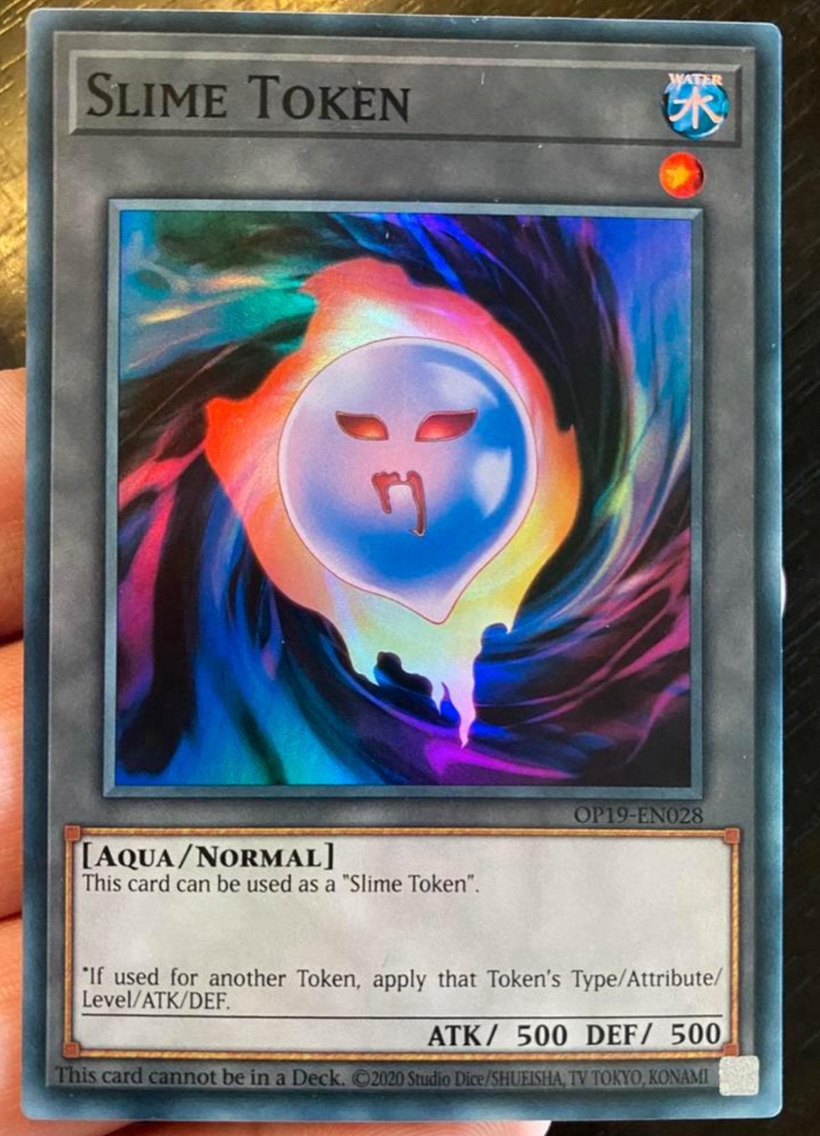 Yu-Gi-Oh! Slime Token Tournament Promo !, Hobby en Vrije tijd, Verzamelkaartspellen | Yu-gi-Oh!, Ophalen of Verzenden, Zo goed als nieuw