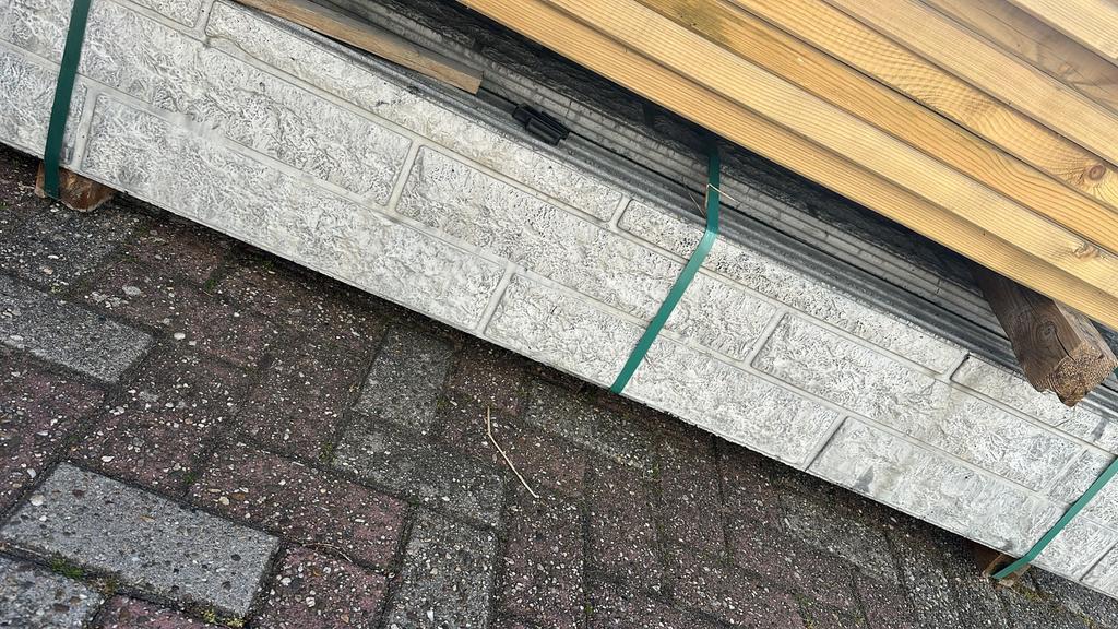 Onderplaten schutting beton schutting borden, Ophalen, Zo goed als nieuw, 250 cm of meer, Planken