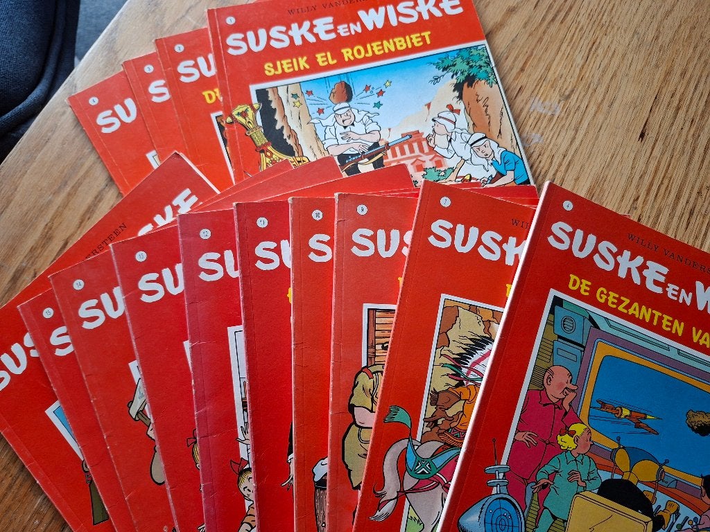 Reclame Suske Wiske Shell Kruidvat ook los te koop ruil 14x, Meerdere stripboeken, Ophalen of Verzenden, Gelezen, Willy Vandersteen