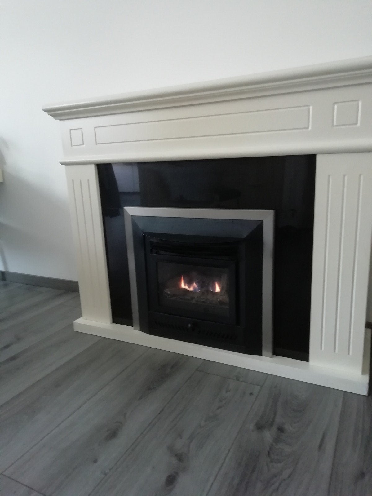 sfeerhaard met ombouw werk op gasfles zonder afvoer!!!, Ophalen