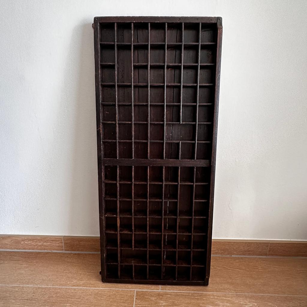Antieke letterbak / zetkast - Hout, Antiek en Kunst, Antiek | Overige Antiek, Ophalen