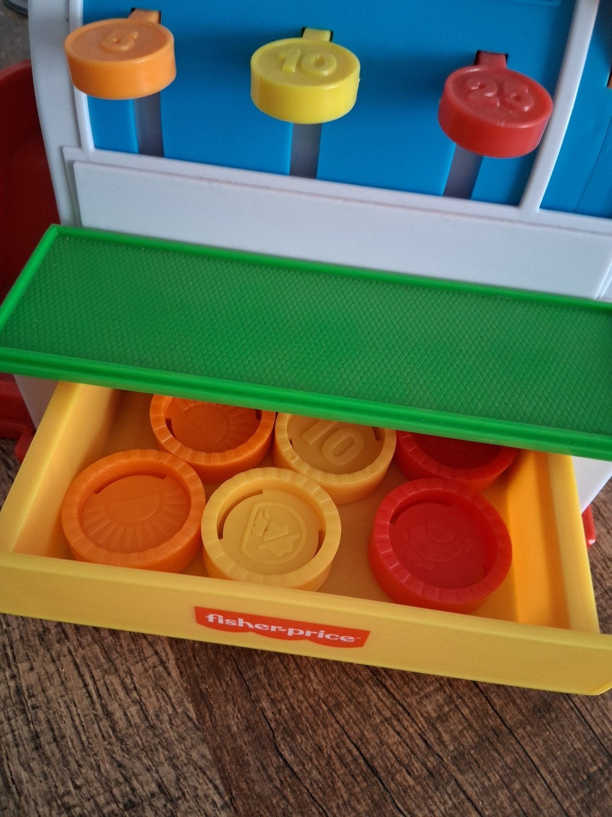 Fisher-Price Kassa Speelgoed - Vintage en Compleet, Ophalen, Zo goed als nieuw, Met geluid