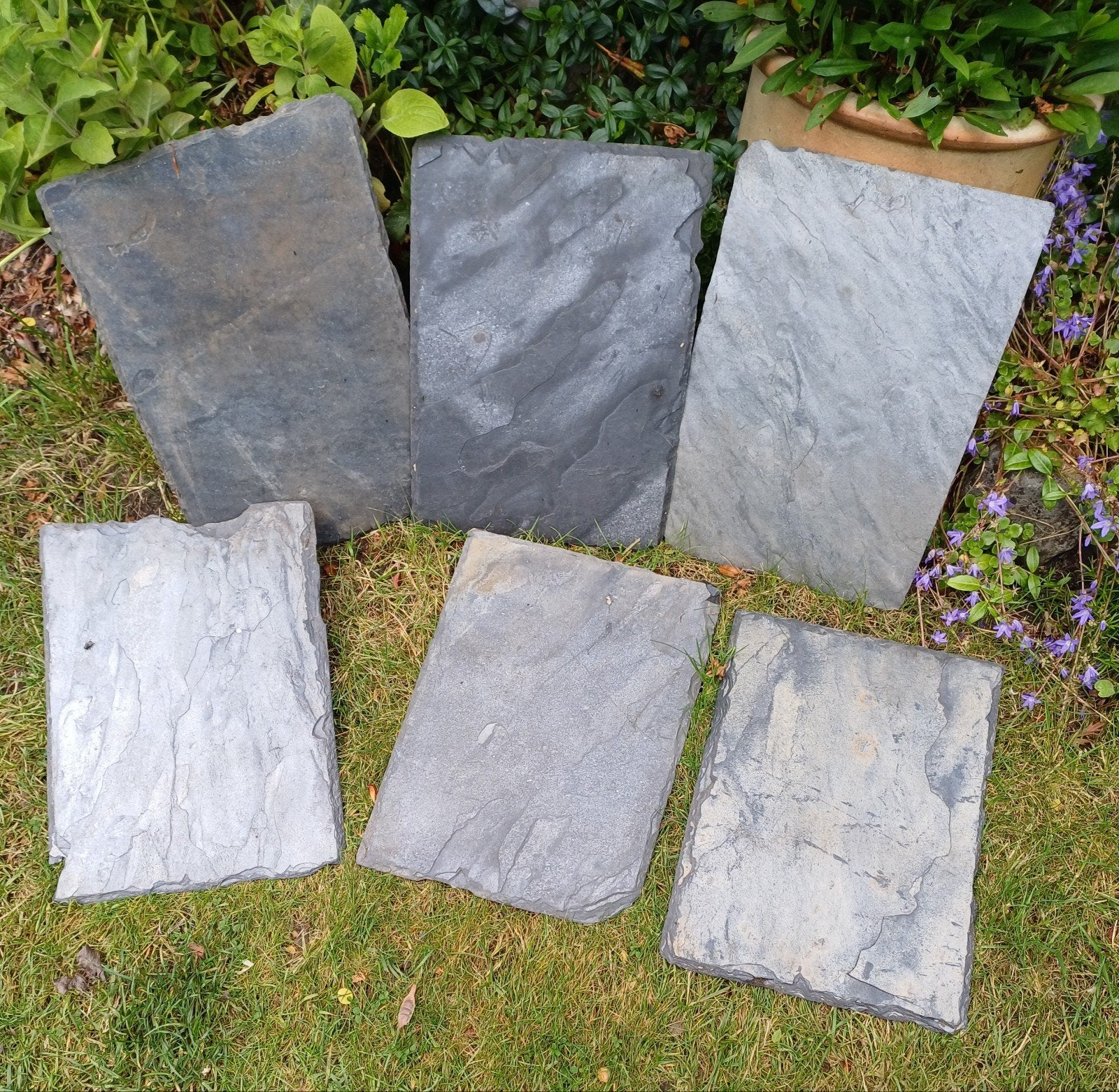 30 stuks leisteen platen pannen, Ophalen, Steen of Klei, 15 m² of meer, Dakpannen