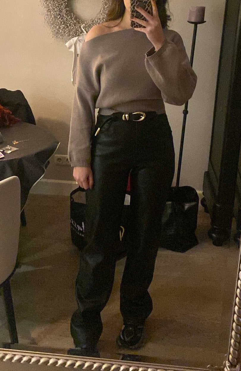 Most wanted PU broek tall, Maat 38/40 (M), Verzenden, Zwart, Zo goed als nieuw