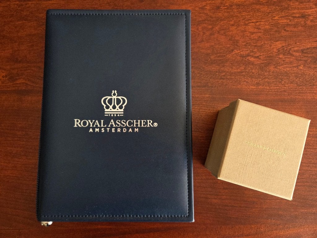 Royal Asscher Caterina – 18K witgoud – 0,78 ct – F/VVS2, Ophalen, 20 of groter, Nieuw, Met edelsteen