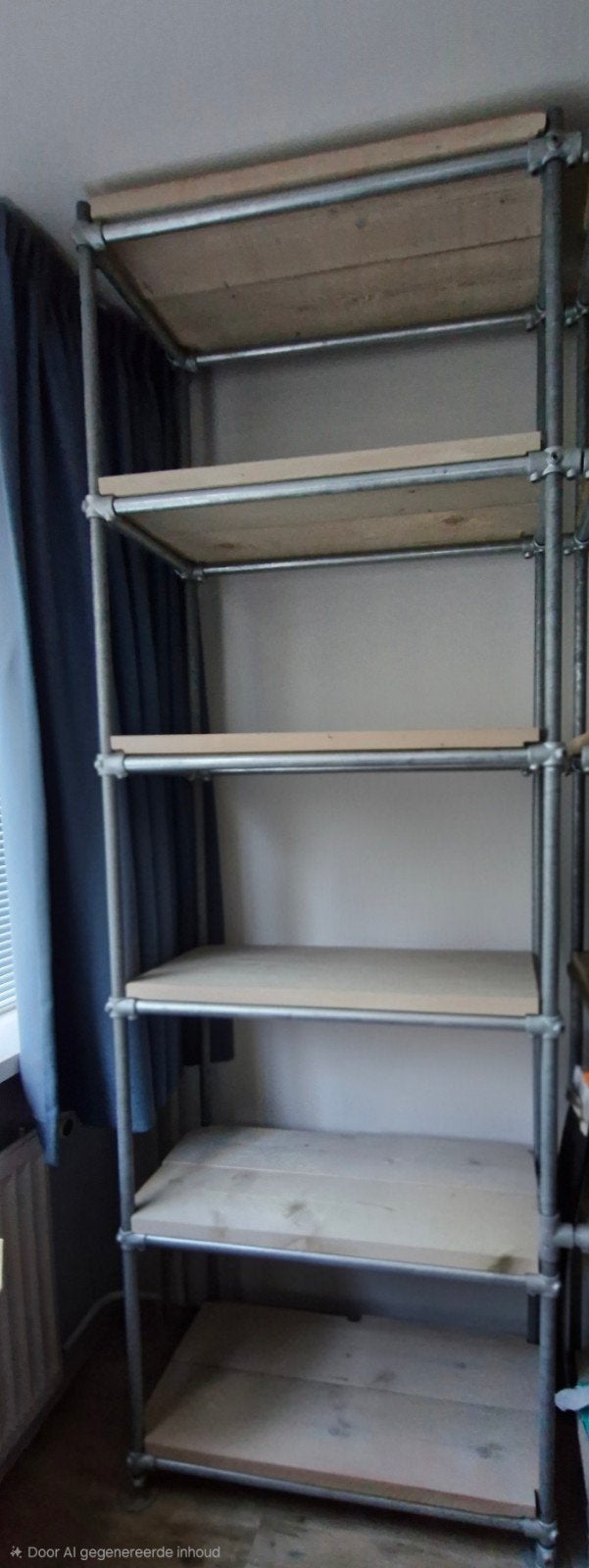 Stellingkast/opbergrek steigerbuis Keeklamp, Ophalen, Gebruikt