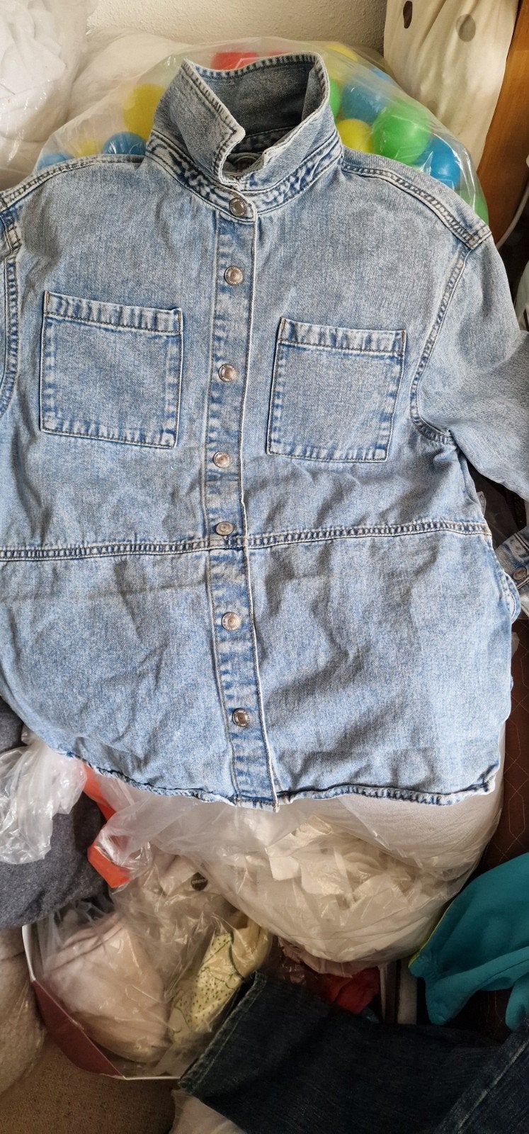 Spijkerblouse Page One Young 158/164, Kleding | Dames, Blauw, Ophalen of Verzenden, Page One Young, Maat 34 (XS) of kleiner