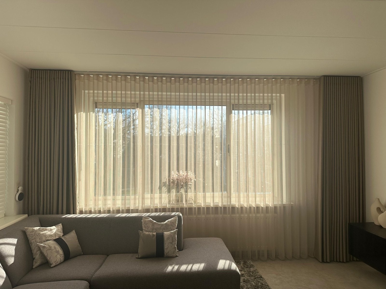 Luxe wave plooi gordijnen. Gratis op maat gemaakt, Ophalen of Verzenden, Nieuw, Gordijn, Lichtdoorlatend