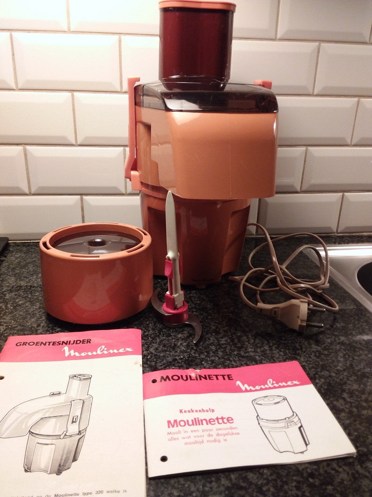 Moulinex Moulinette. Retro., Minder dan 1 liter, Ophalen of Verzenden, Zo goed als nieuw