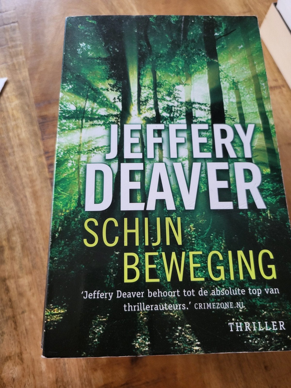 Schijn beweging van Jeffery Deaver, Ophalen of Verzenden, Zo goed als nieuw