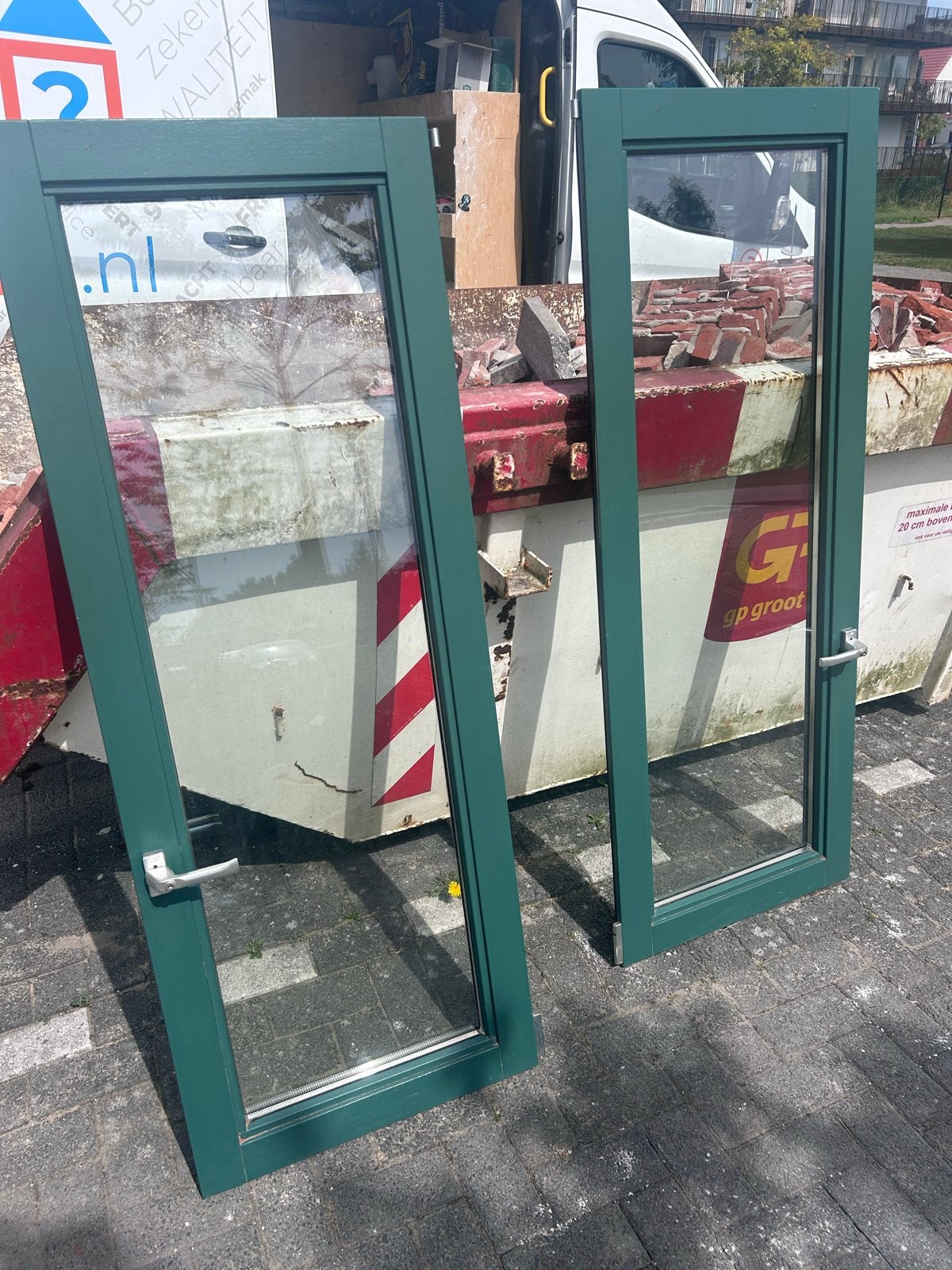 Raamkozijnen met kiep-kantel systeem, Ophalen, Gevelraam of Ruit, Gebruikt, Minder dan 80 cm