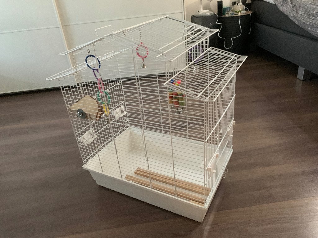 Vogelkooi, Ophalen, Gebruikt, Metaal, Vogelkooi