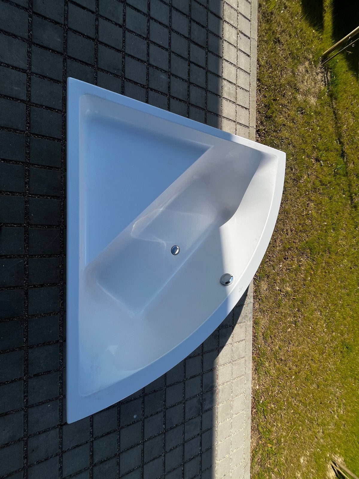Villeroy & Boch hoekbad, Ophalen, Gebruikt, Chroom, Bad