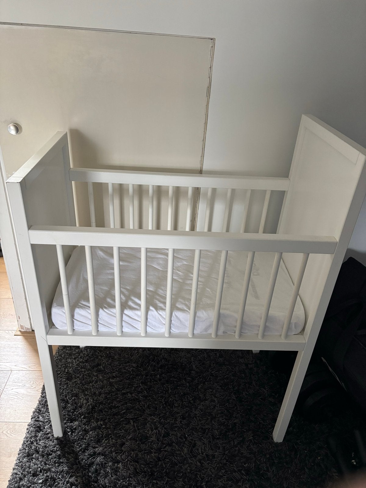 Bopita Wieg met matrasje - 80x40 cm, Ophalen, Gebruikt, Wit, 190 cm of minder