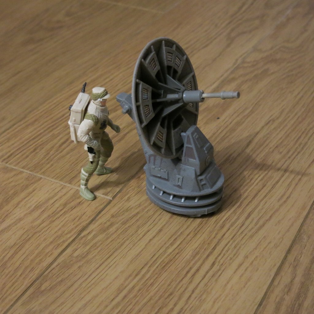 Radar Laser Cannon met Rebel trooper, Ophalen of Verzenden, Gebruikt, Actiefiguurtje