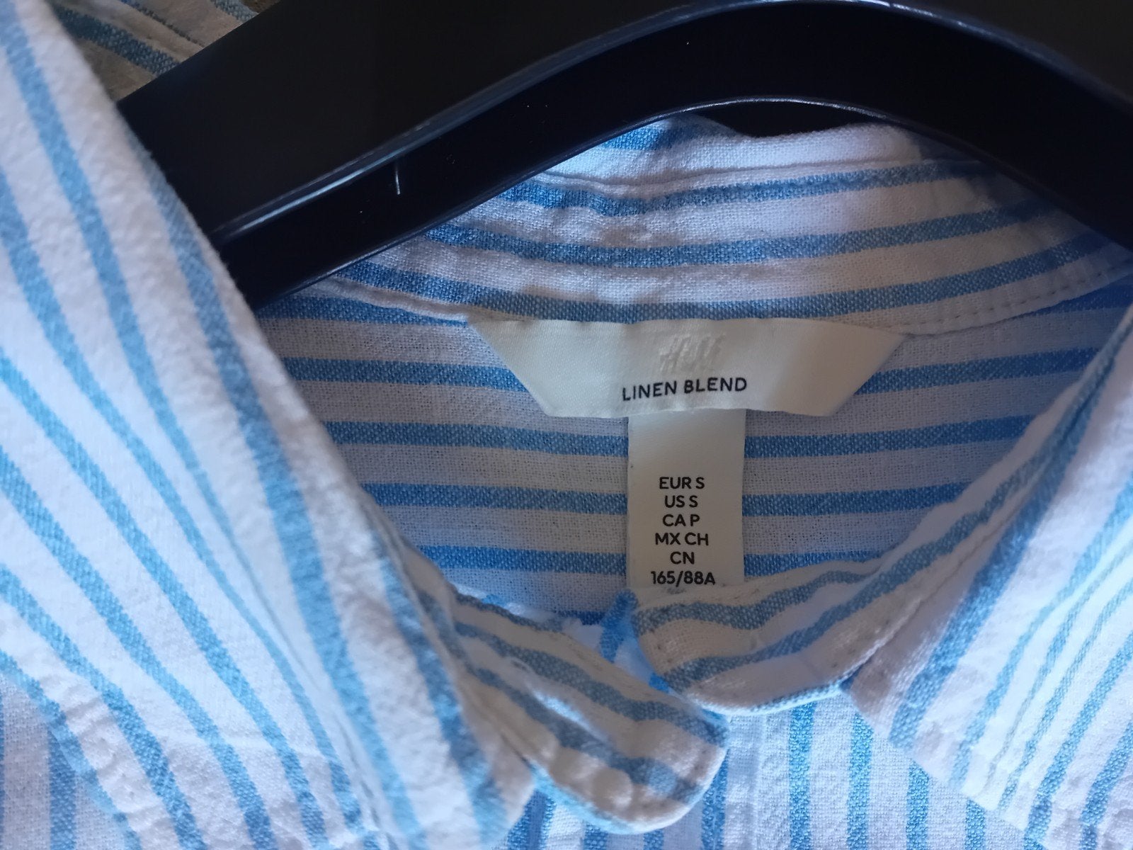 blauw wit gestreepte blouse, maat S, Kleding | Dames, H&M, Blauw, Ophalen of Verzenden, Zo goed als nieuw