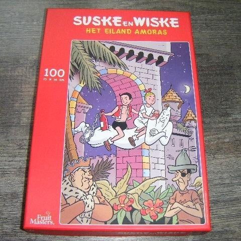 Suske en Wiske puzzel 100 stukjes fruitmasters, Verzamelen, Ophalen, Suske en Wiske, Zo goed als nieuw, Boek of Spel