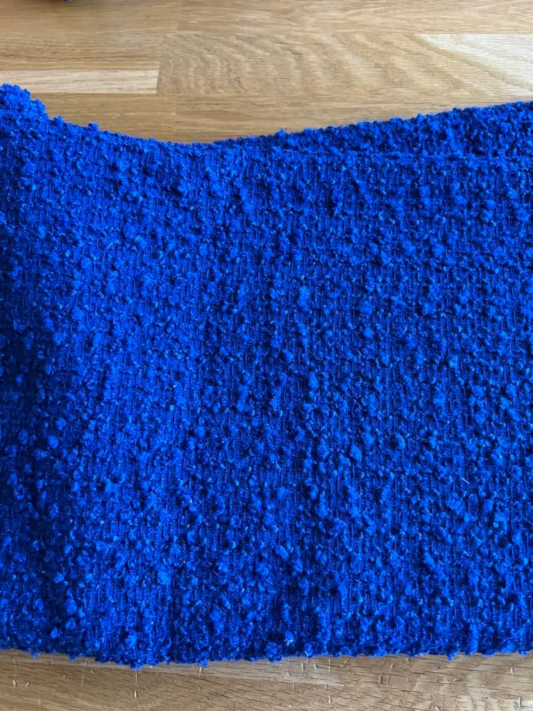 Boucle lap, Blauw, 120 cm of meer, Nieuw, Ophalen of Verzenden