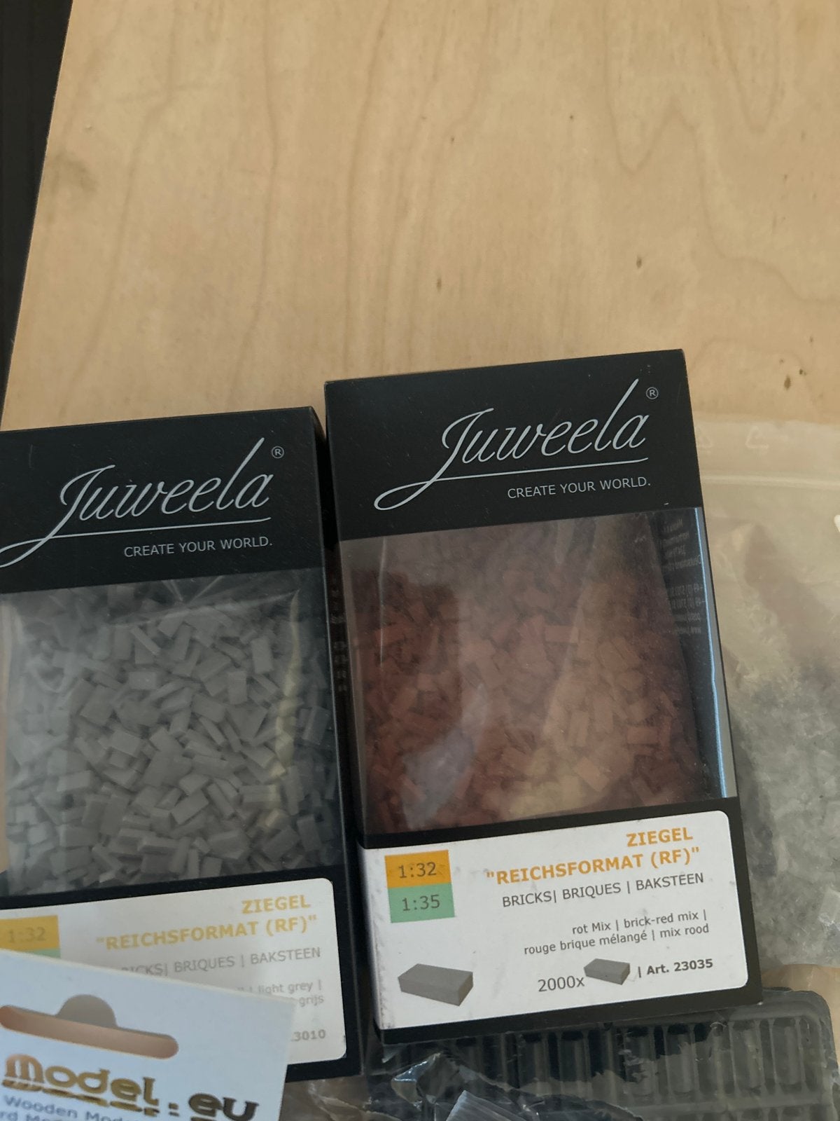 Juweela Miniatuur Bakstenen en Dakpannen voor Modelbouw, Ophalen of Verzenden, Nieuw, 1:32 tot 1:50