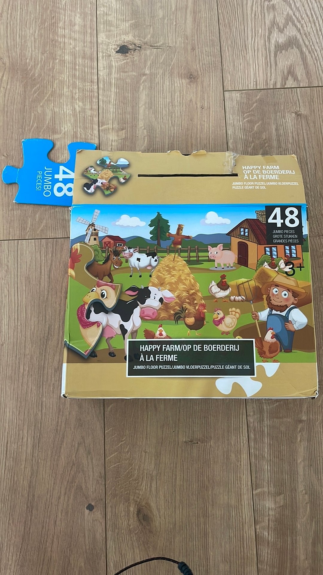 Jumbo grondpuzzel boerderij, Ophalen of Verzenden, Gebruikt