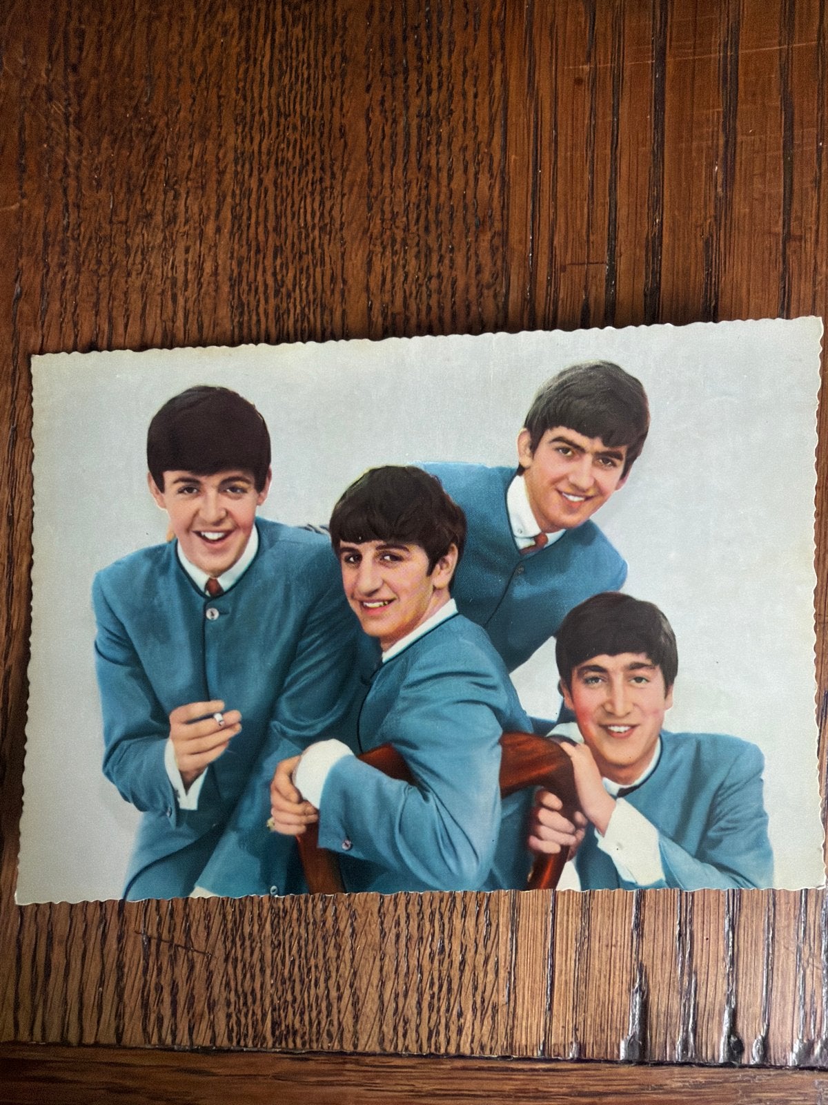 Vintage Ansichtkaart The Beatles - Zeldzaam Portret, Ophalen of Verzenden, 1960 tot 1980, Ongelopen, Overig Europa