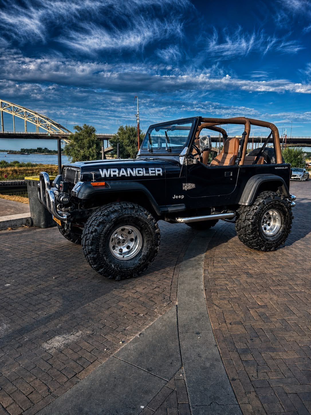 Jeep Wrangler 1973 | 4.2 Zescilinder  | Uniek!, Auto's, 1440 kg, CJ, Blauw, 100 pk
