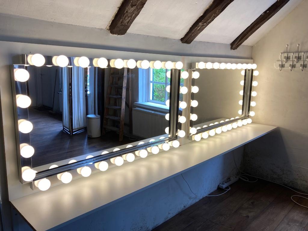 Make up spiegels, Huis en Inrichting, Woonaccessoires | Spiegels, Ophalen, Gebruikt, 100 tot 125 cm, Minder dan 100 cm