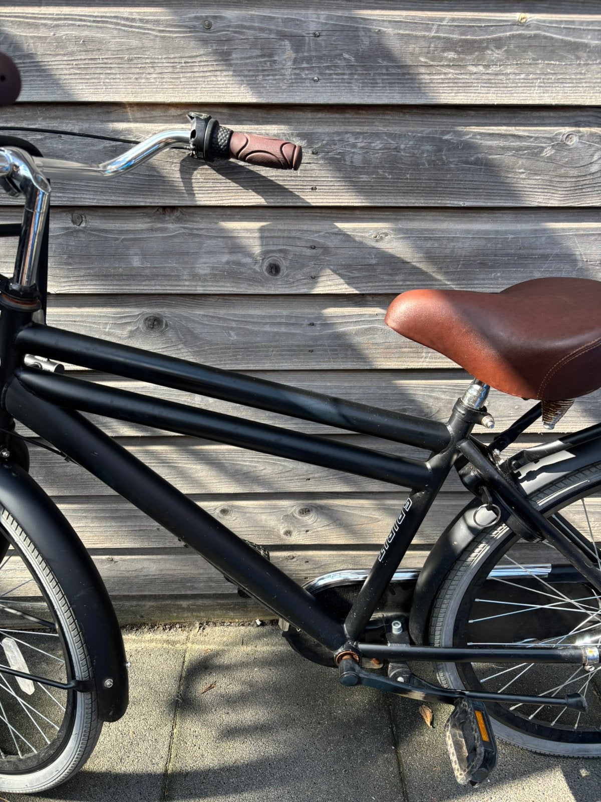Spirit Cargo N3 Jongensfiets Mat-Zwart 26 inch, Terugtraprem, Gebruikt, Versnellingen, Ophalen