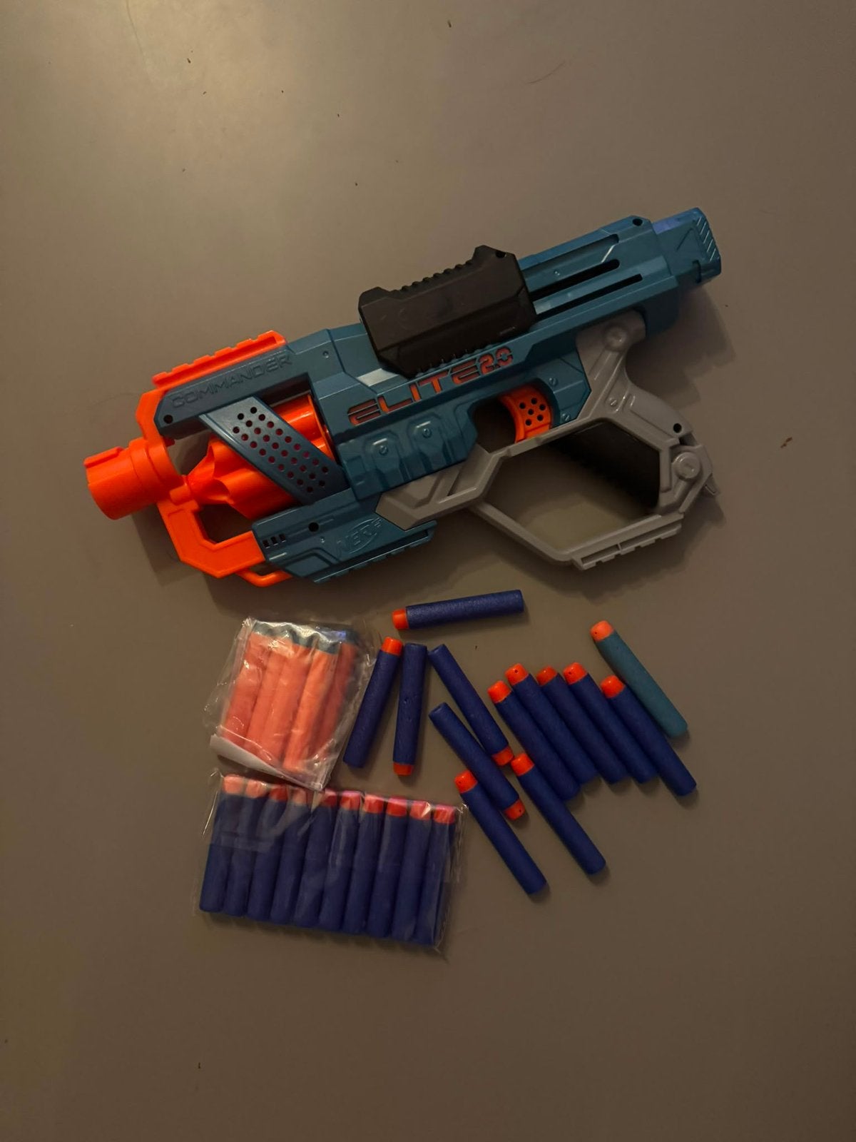 Nerf Elite 2.0 Commander RD-6 blaster, Ophalen of Verzenden, Zo goed als nieuw