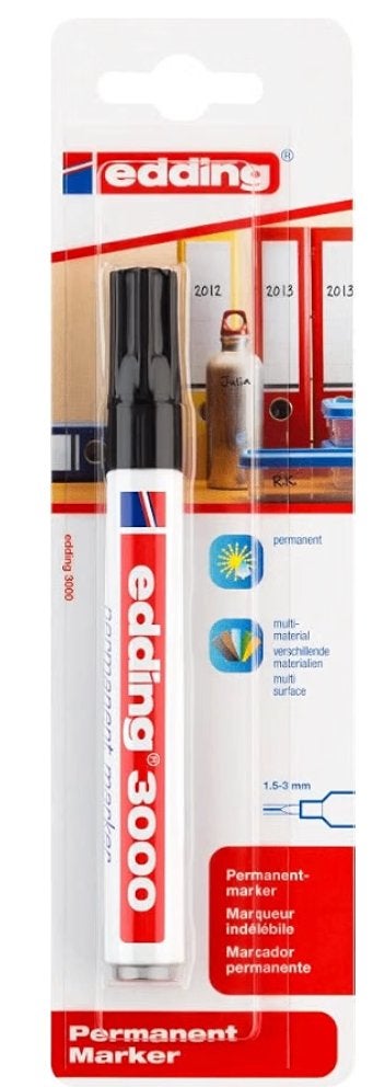 5x permanent marker - zwart - 1 stift - viltstift, Hobby en Vrije tijd, Verzenden, Nieuw, Overige typen