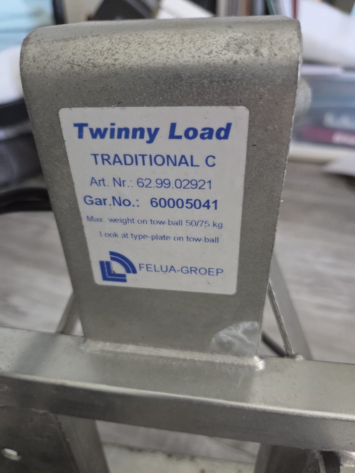 Twinny Load Traditional C Trekhaakdrager, Ophalen