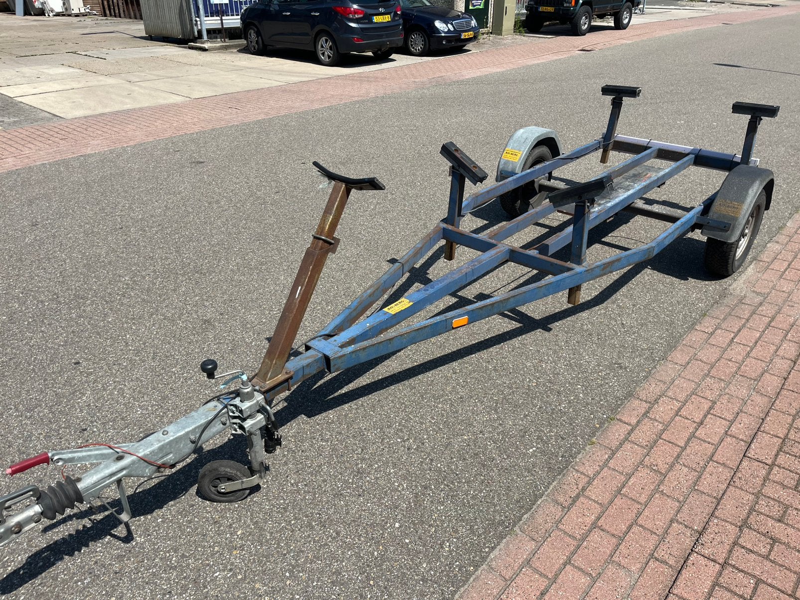Trailer voor zeilboten, Ophalen, Minder dan 1500 kg, Gebruikt, Open zeilboottrailer