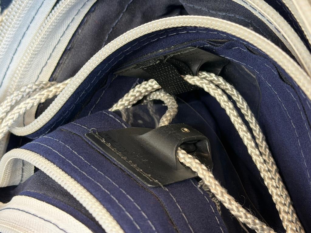 Fok / genua De Vries beschermhoes 13 meter met katrollen, Watersport en Boten, Ophalen of Verzenden, Gebruikt, Overige typen