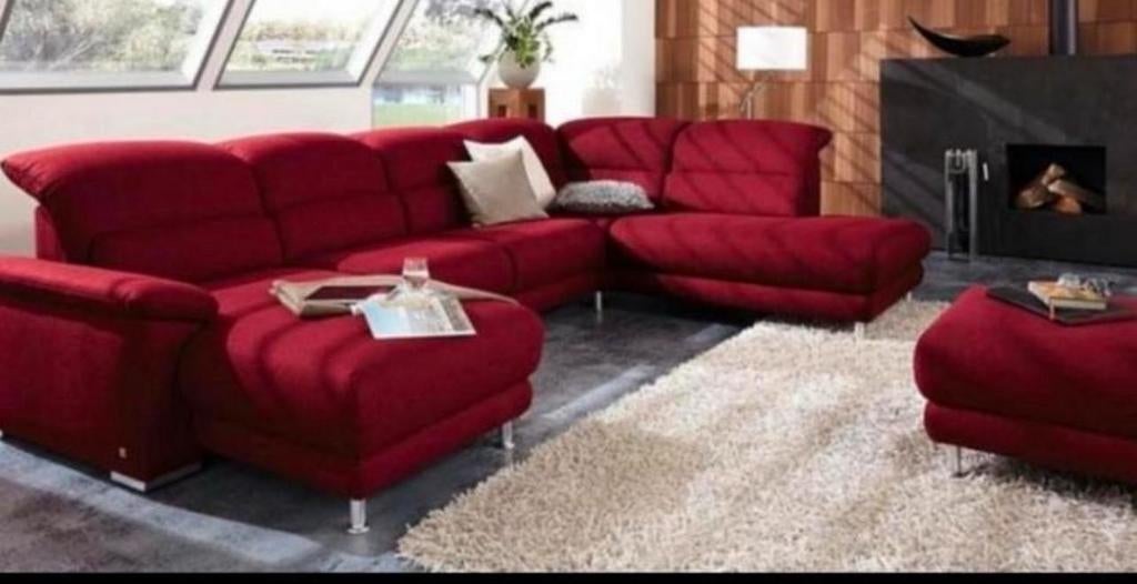 Zo goed als nieuwe bankstel - snel ophalen! B350 L230 R 170, Stof, Minder dan 75 cm, Hoekbank, 300 cm of meer