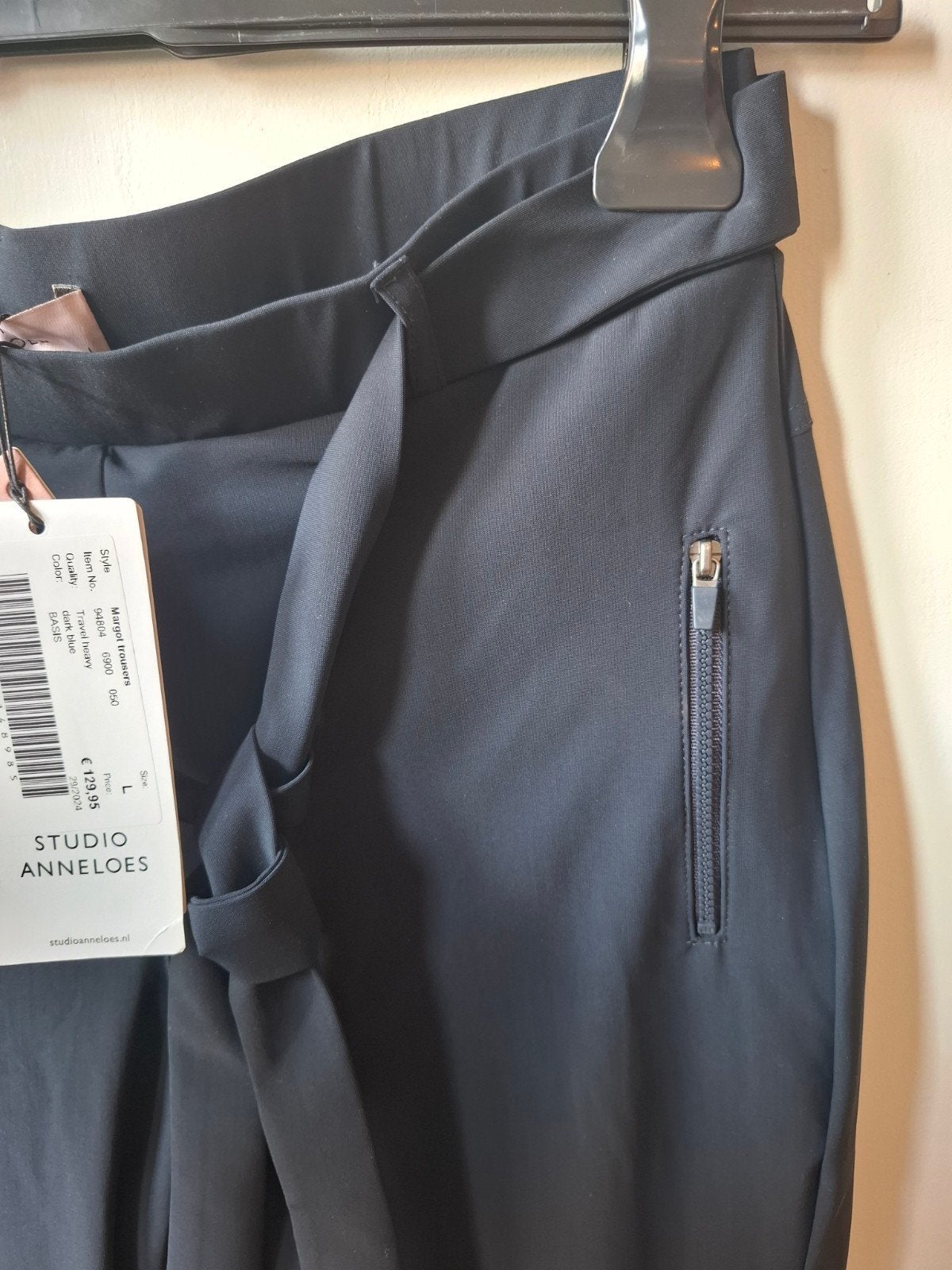 Studio Anneloes Margot travelstof broek maat M/38, Maat 38/40 (M), Studio Anneloes, Blauw, Nieuw