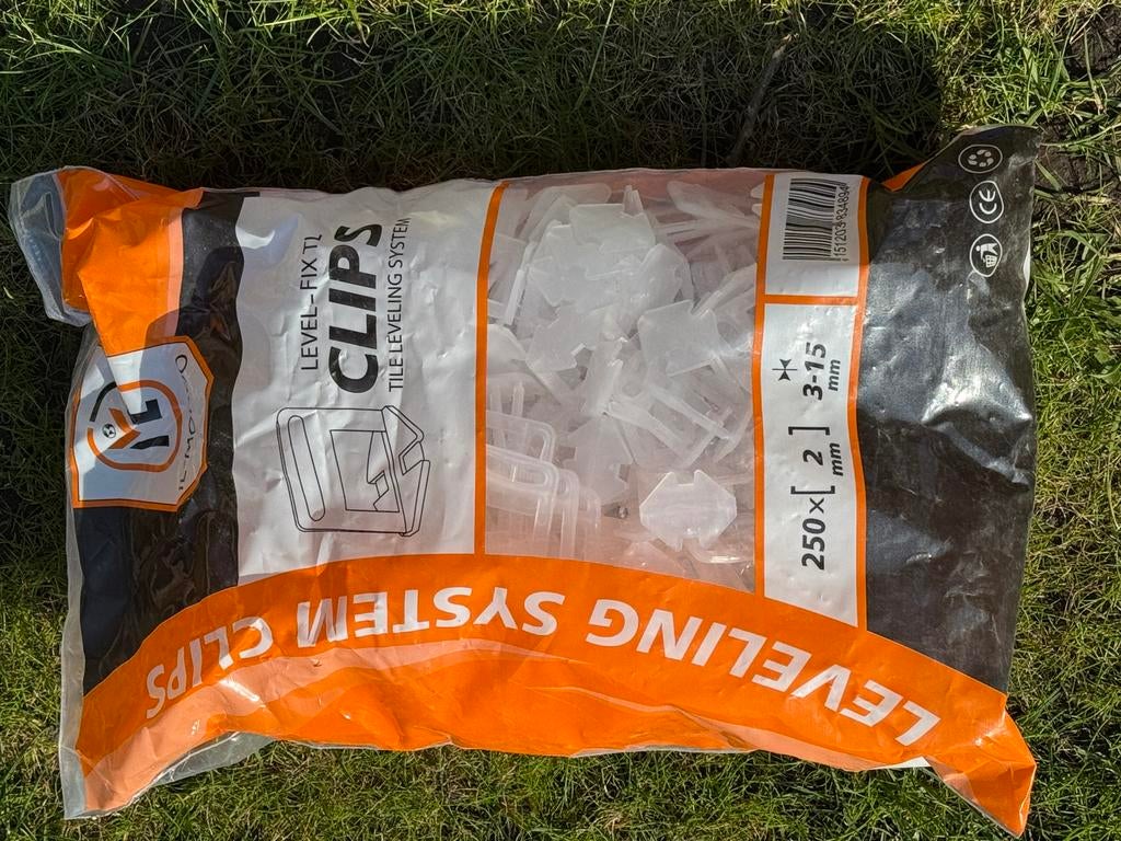 Tegelclips 13 volle zakken, Doe-het-zelf en Verbouw, Tegels, Overige typen, Nieuw, 10 m² of meer, Overige materialen