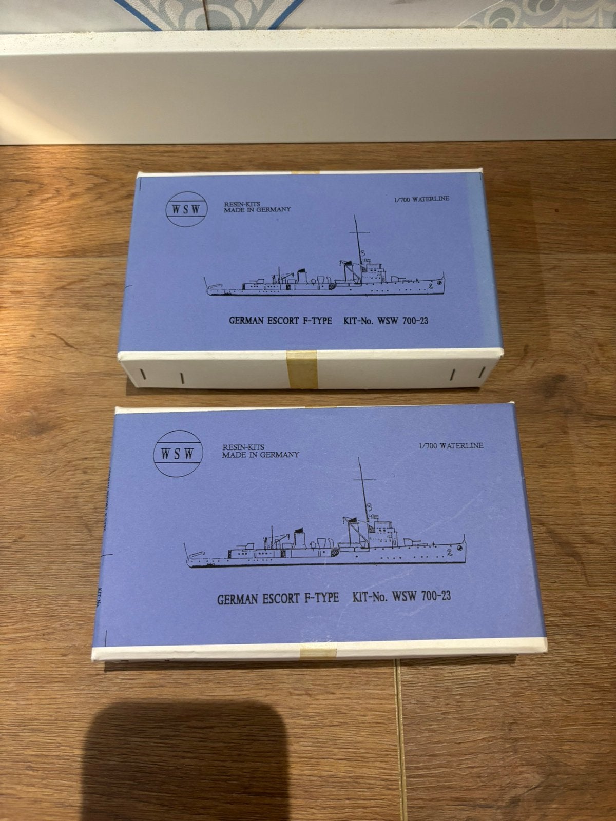 2x Zeldzame WSW Resin Kits 1/700 - German Escort F-Type WW2, Hobby en Vrije tijd, Modelbouw | Boten en Schepen, Ophalen of Verzenden