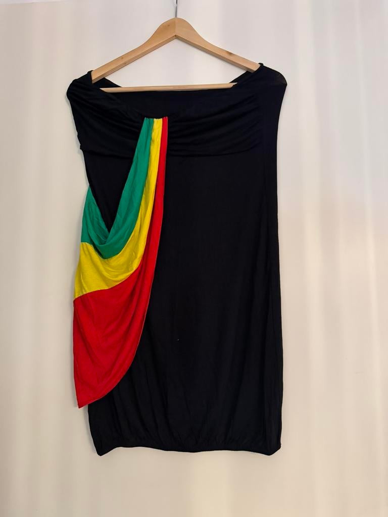 Mooie Rasta jurk dames als Nieuw, Blauw, Maat 42/44 (L), Ophalen of Verzenden, Zo goed als nieuw