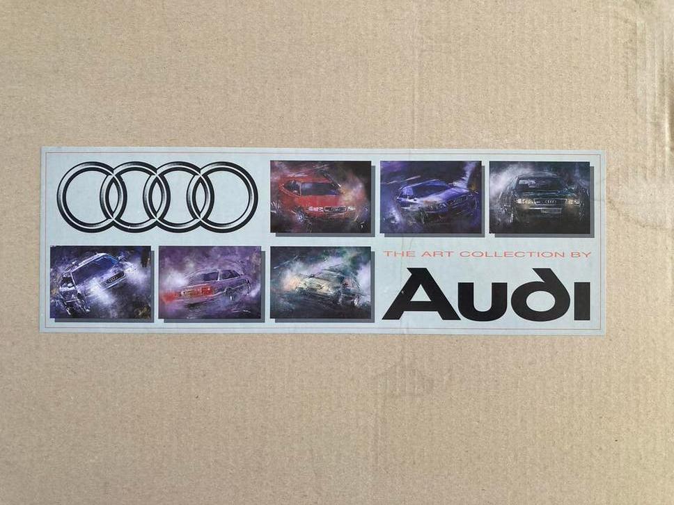 Audi 6x poosters 70x50 A4, A6 en A8, Ophalen of Verzenden, 1980 tot heden, Zo goed als nieuw, Overige onderwerpen